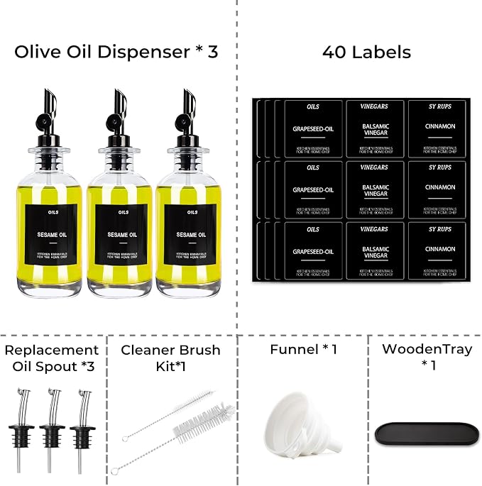 3PCS Olive Oil Dispenser Bottle - Image 6