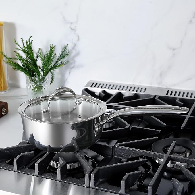 KEAWELL K3 Premium 2-Quart Tri-Ply Stainless Steel Saucepan - Image 2