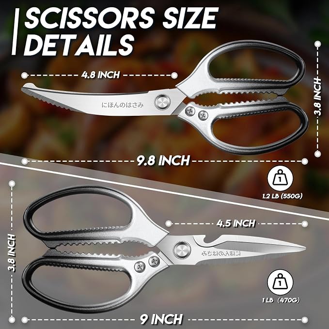TIJERAS Kitchen Scissors Set Black - Image 7