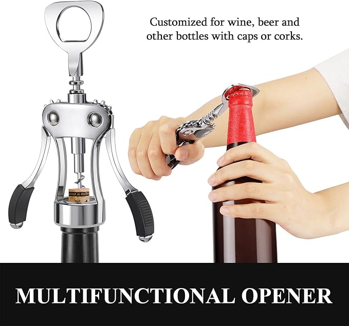 KORCCI Multifunctional Wine Bottle Opener Gift Set - Image 6