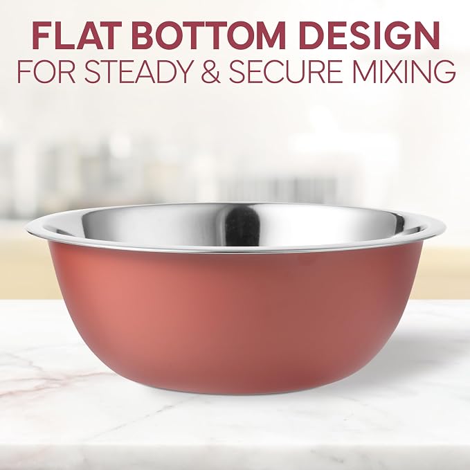 COOK WITH COLOR Stainless Steel Mixing Bowls Set - Image 7