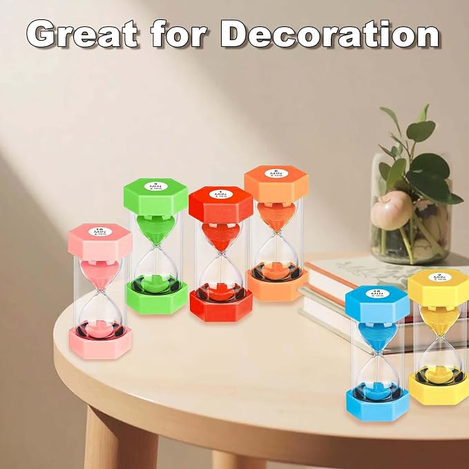 Hourglass 3 Minute Sand Timer, Colorful Hour Glass Sandglass - Image 9