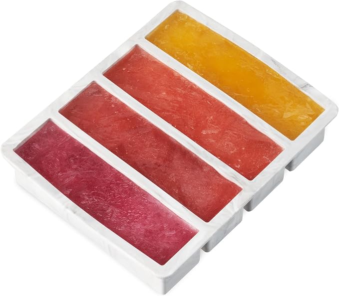 Host Ice Cube Tray, Makes Four 5-Inch Long Cubes, Durable Silicone Trays - Image 7