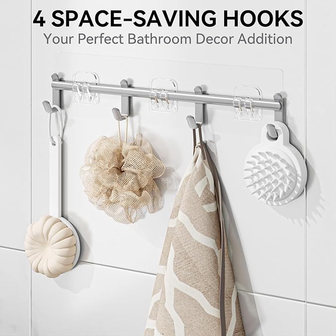 YASONIC Shower Caddy, 6 Pack Large Capacity shower Organizer - Image 4