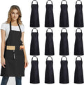 DUSKCOVE 12 Pack Plain Bib Aprons by DUSKCOVE