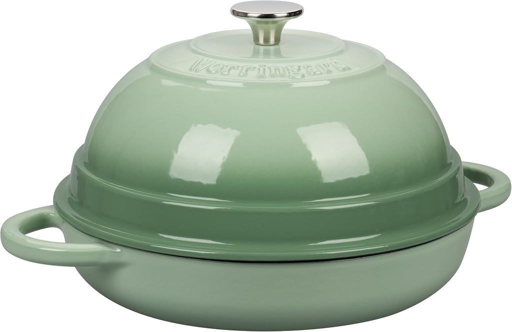 Cast Iron Enameled Dutch Oven Pot with Lid for Bread Baking, Bread