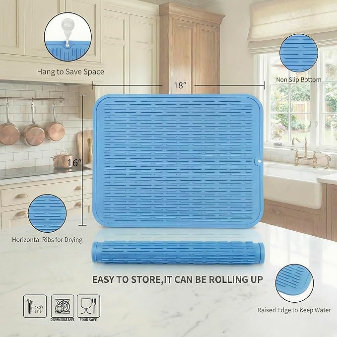 MicoYang Silicone Dish Drying Mat - Image 2