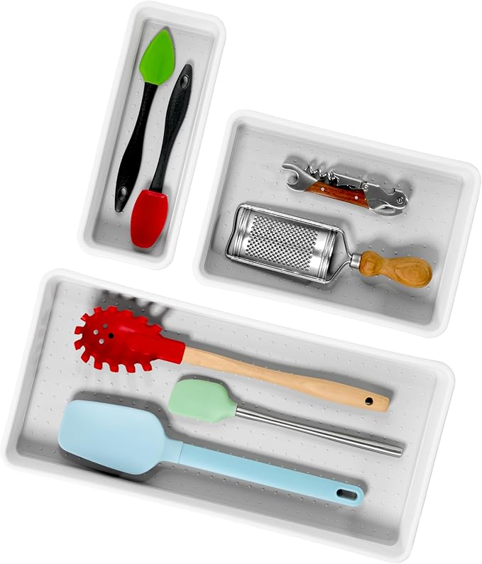 madesmart 3 Bin Drawer Organizer Set, Office & Bathroom, Organizer - Image 5
