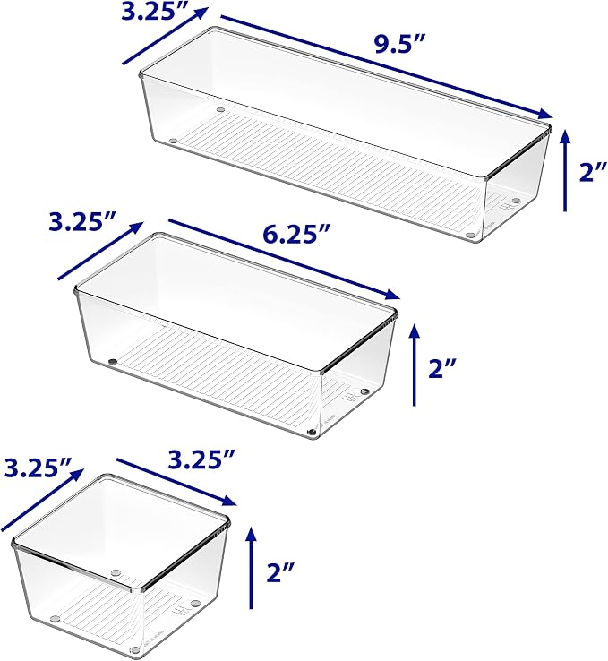 Simple Houseware Clear Drawer Organizer - Image 7