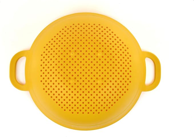 Mintra Home Plastic Strainer Colanders Set: 3, 3.5 and 5 Quart Double Strong - Image 5