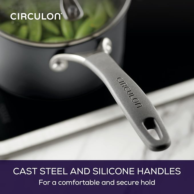 Circulon A1 Series w/ScratchDefense Nonstick Induction Straining 2qt SaucePan - Image 5