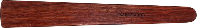 13 in Handmade Kitchen Cooking Utensil, Thin Dark Wood Saute Spatula, turning by Earlywood