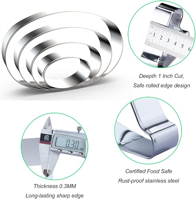 Oval Cookie Cutter Set Large - Image 3