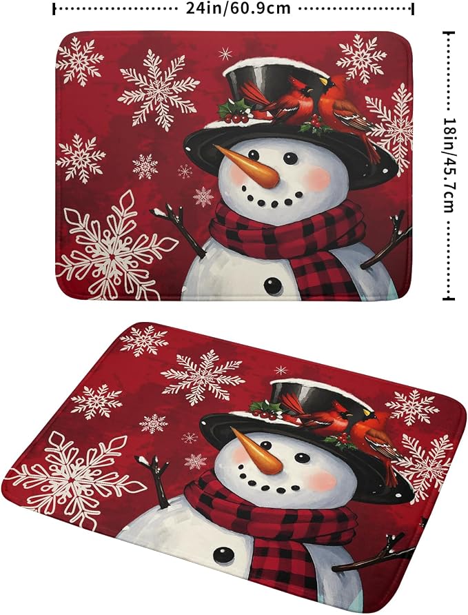 Christmas Snowman Dish Drying Mat - Image 2