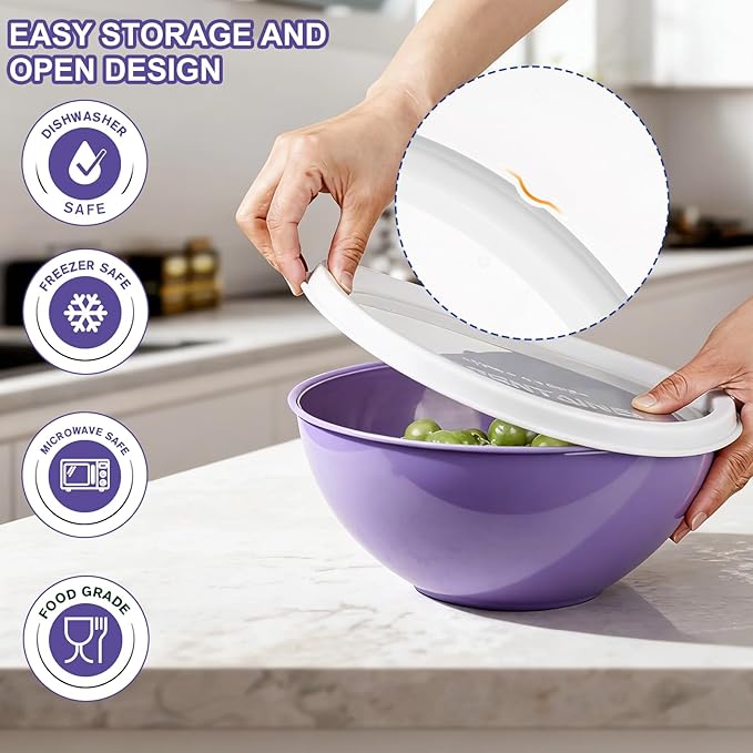Greentainer Plastic Mixing Bowls - Image 6