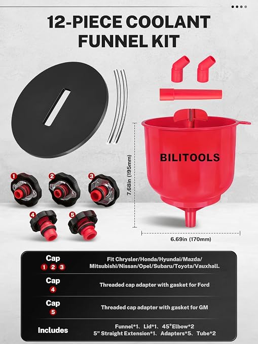 BILITOOLS No-Spill Coolant Funnel Kit - Image 2