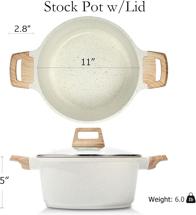 ESLITE LIFE Nonstick Stock Pot - Image 2