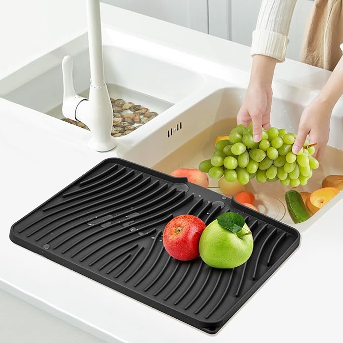 TIKNIK Silicone Dish Drying Mat, Stone Drying Mat - Image 7