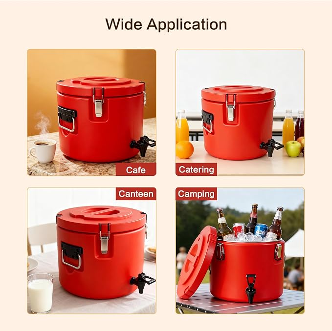 Insulated Beverage Dispenser, 20L/5 Gallon Thermal Hot & Cold Drink Dispenser - Image 9