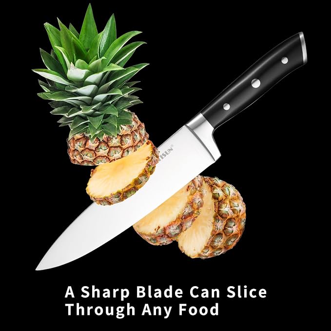 8 Piece German Stainless Steel Knife Set - Image 4