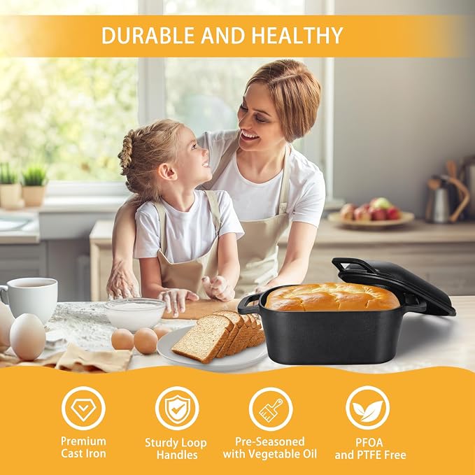 3.6QT Oval Dutch Oven for Bread Baking - Image 5