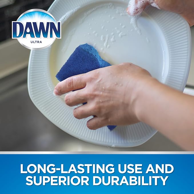 Dawn Ultra Scrubber Sponges Non-Scratch Double-Sided Kitchen Dish Cleaners - Image 3