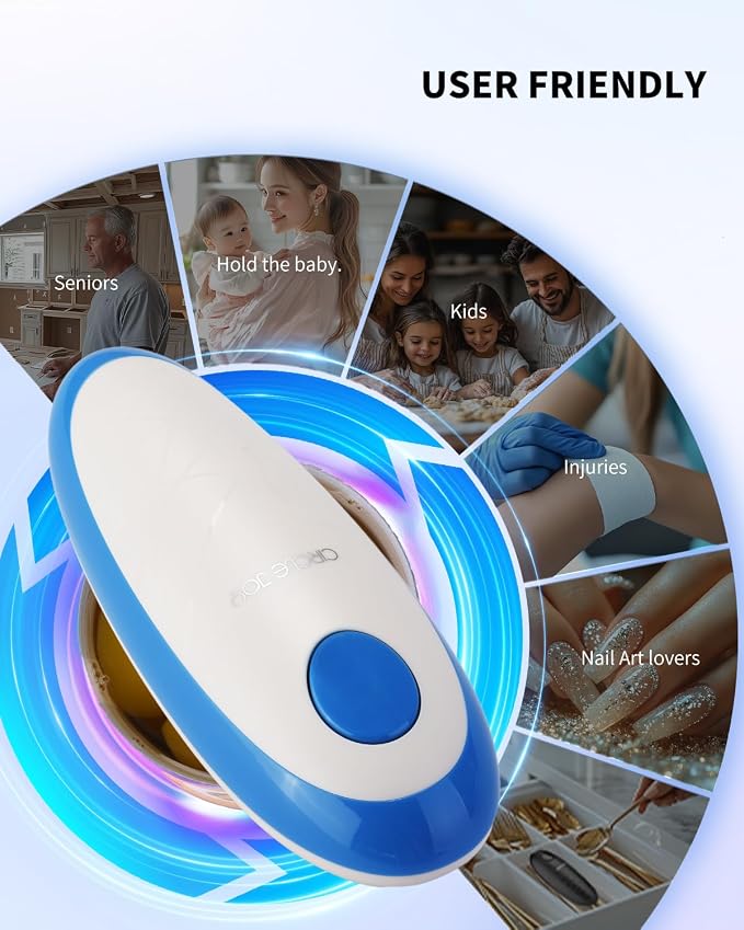 CIRCLE JOY Electric Can Opener, One-Touch Automatic Can Opening - Image 8