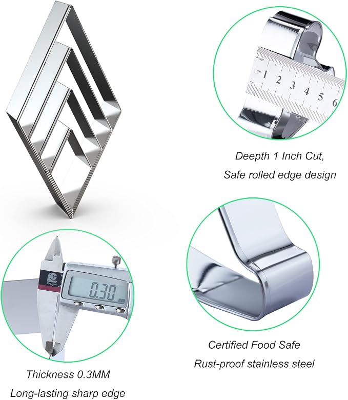 Rhombus Diamond Cookie Cutter Set - Image 3
