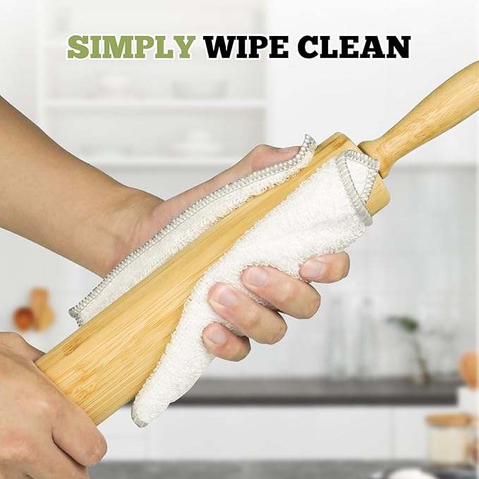 17.5 inch Wooden Rolling Pin for Baking - Image 5