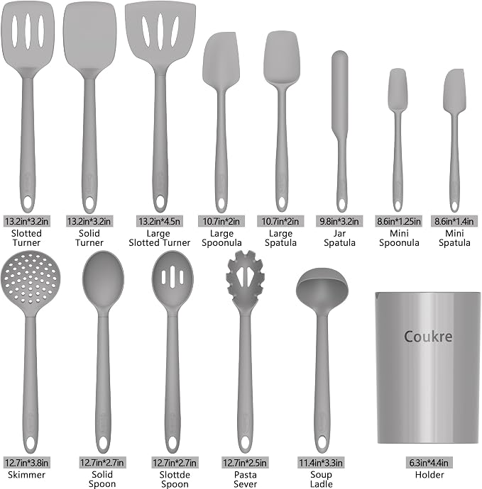 Coukre Silicone Kitchen Cooking Utensils Set - Image 2