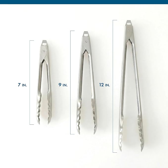 EDLUND 3-Pack Tong Set – Commercial Grade Stainless Steel Tongs, Heavy Duty Grip - Image 3
