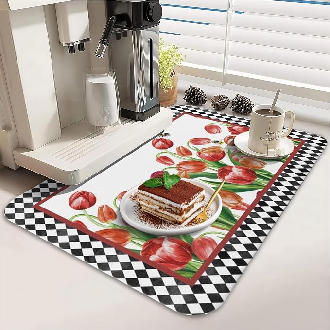 Dish Drying Mat for Kitchen Counter 2 Pack - Image 3