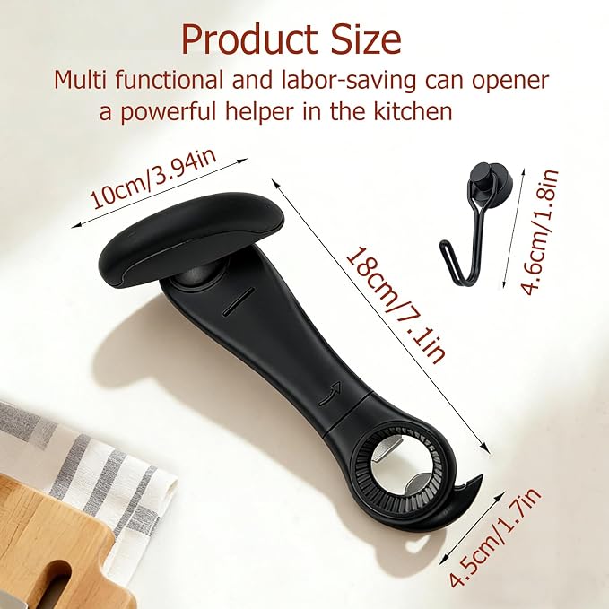4-In-1 Multifunctional Can Opener Manual, Can Openers - Image 2