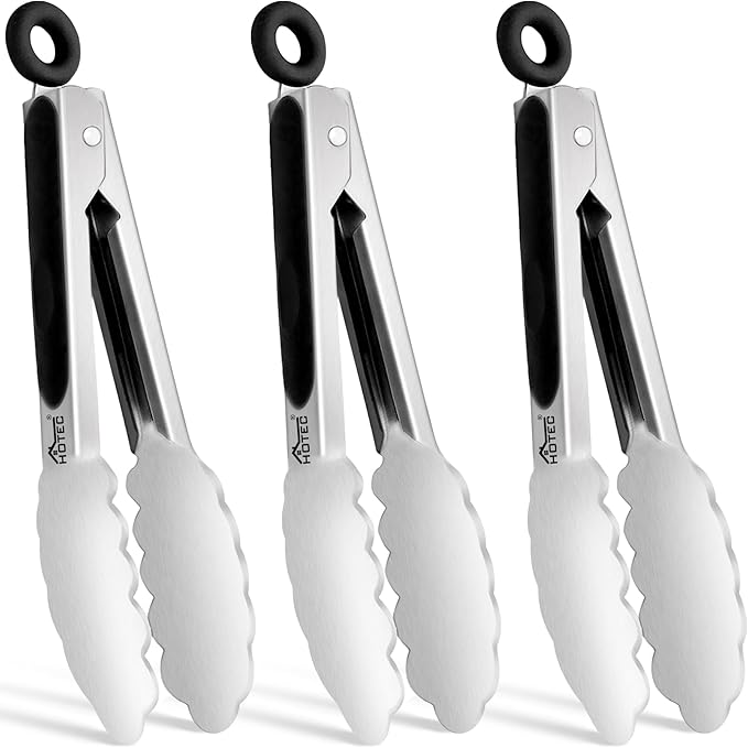 Hotec Mini Stainless Steel Kitchen Tongs by Hotec