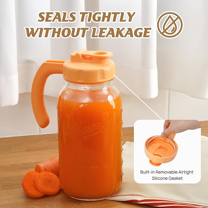 Soligt Glass Mason Jar Pitcher - Image 3