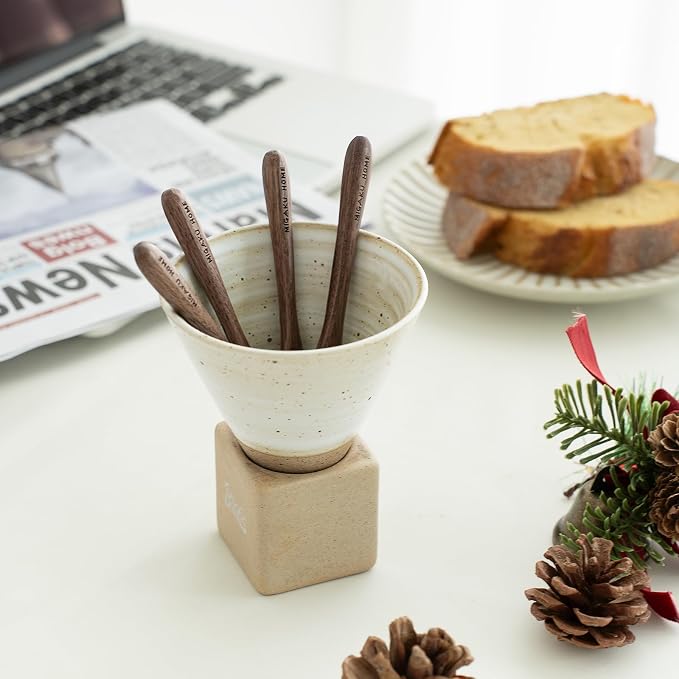 Black Walnut Wooden Spoons, Eco-Friendly Japanese Kitchenware Set, Natural Wood - Image 9