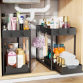 Simple Trending Under Sink Organizer 2 Pack, Sink Pull-Out Sliding Storage by SimpleTrending