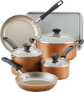 Farberware Cookstart DiamondMax Nonstick Cookware/Pots and Pans Set, Dishwasher by Farberware