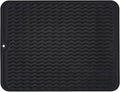 Silicone Dish Drying Mat, Non-Slip Easy Clean Sink Mat Large Heat-resistant by MODENGKONGJIAN