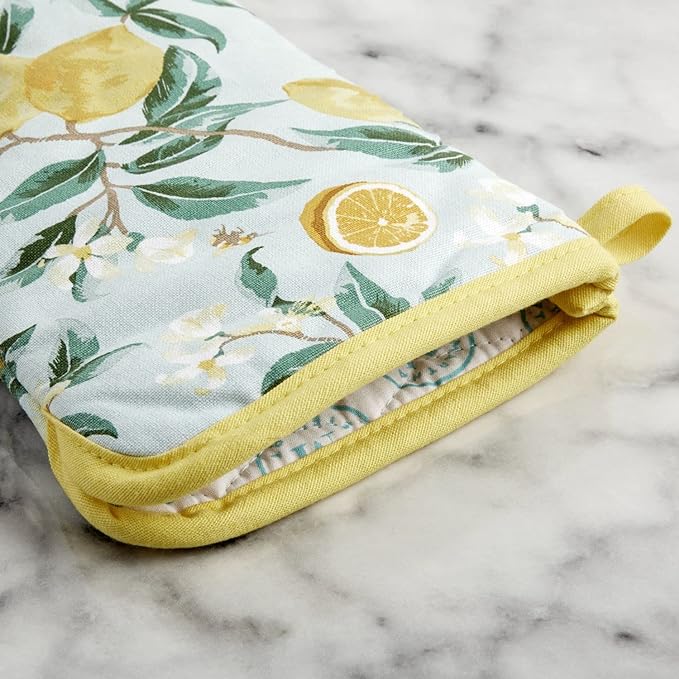 Martha Stewart Lemon Whimsy Oven Mitt 2-Pack Set - Image 3
