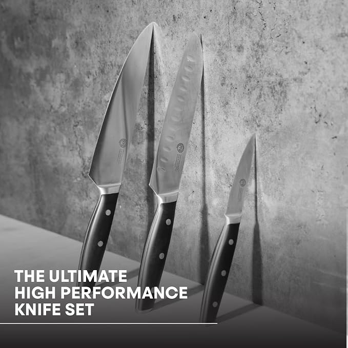 MasterChef Chef Knife Set of 3 Professional Quality Kitchen Knives - Image 3