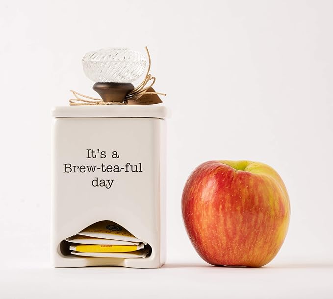 Mud Pie FBA_ Ceramic Tea Bag Caddy - Image 5