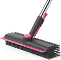 AIR U+ Floor Scrub Brush with Long Handle, 3 in 1 Scrape and Heavy-Duty Stiff by AIRU