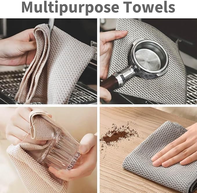 Espresso Accessories Barista Towels 6 Pack – Microfiber Cleaning Cloths - Image 5