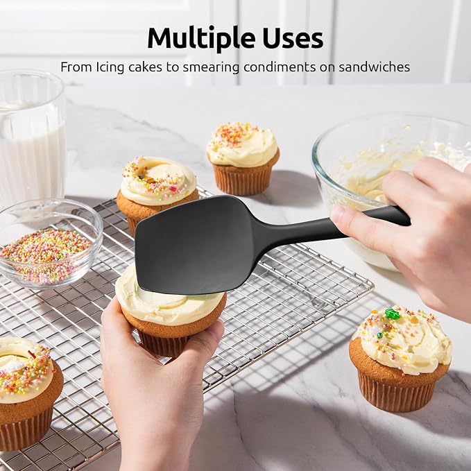 U-Taste Silicone Spoon Spatula Set, 600ºF High Heat Resistant Food Grade - Image 7