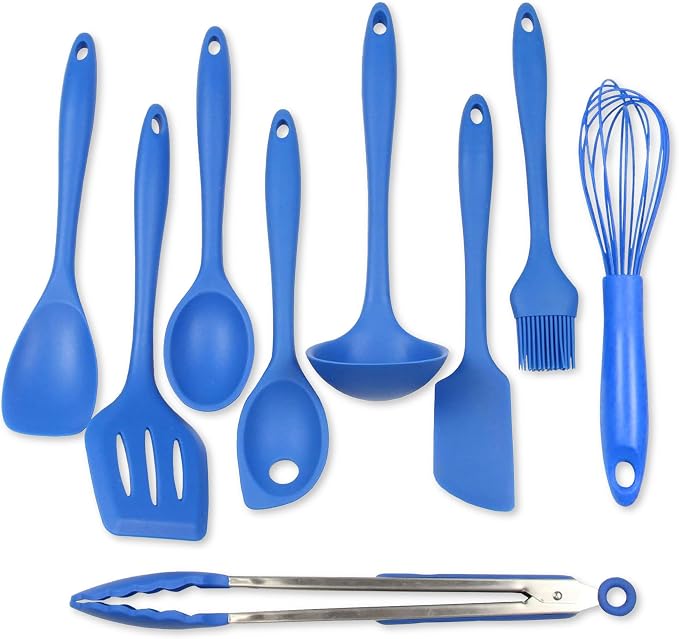 Chef Craft 9 Piece Silicone Kitchen Tool and Utensil Set by ChefCraft