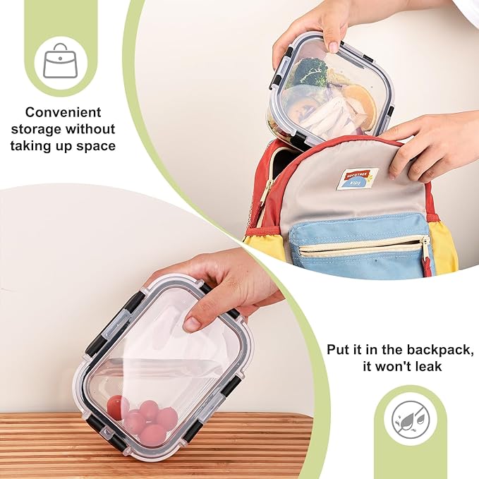 Liuruiyu 8 Pack Glass Food Storage Containers - Image 3