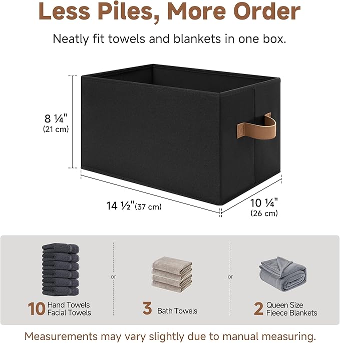 StorageWorks Storage Bins for Shelves, Closet Organizers and Storage Baskets - Image 4