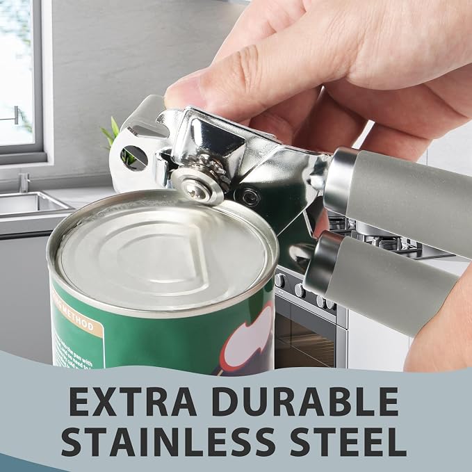 Safring Can Opener Manual, Heavy Duty Handheld Strong Can Opener - Image 4