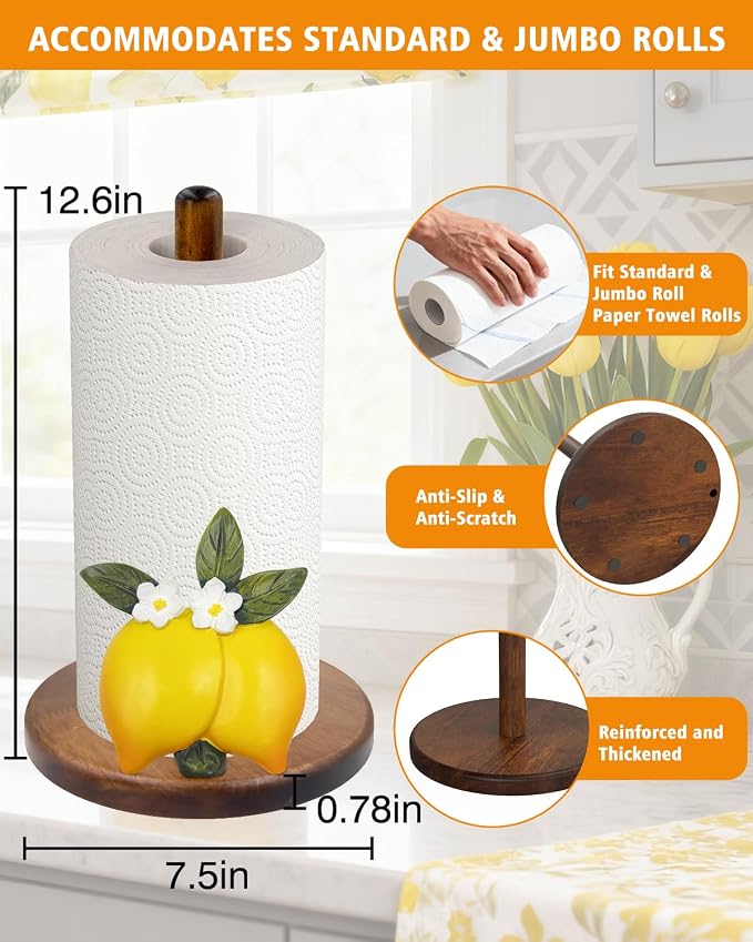 Lemon Paper Towel Holder, Gifts - Image 5